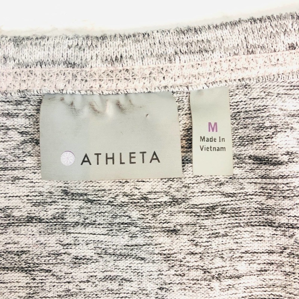 Athleta Heather Grey High Low Hem Sweatshirt M - Picture 3 of 7